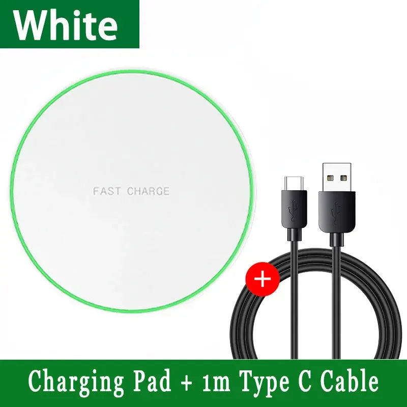 100W Fast Wireless Charger Pad For iPhone 15 14 13 12 X Pro Max 8 Samsung Galaxy S23 Xiaomi Wireless Charging Station Chargers