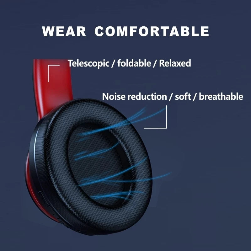 Lenovo HD200 Bluetooth Headphones, Noise Cancelling, Foldable Wireless Headphones